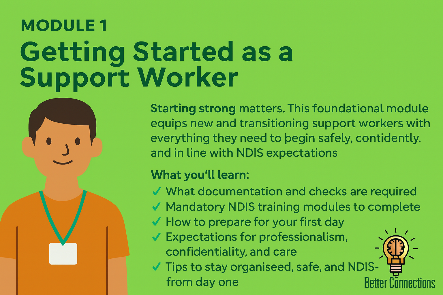 Getting Started as a Support Worker